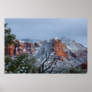 Sneeuw in Sedona Arizona 2812 Poster