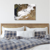 Sneeuw in Syrië Canvas Afdruk (Insitu (Slaapkamer))