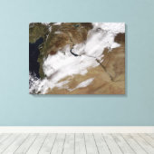 Sneeuw in Syrië Canvas Afdruk (Insitu (Houten vloer))