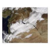 Sneeuw in Syrië Foto Afdruk (Voorkant)