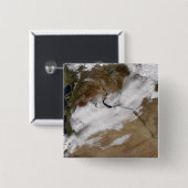 Sneeuw in Syrië Vierkante Button 5,1 Cm (Voorkant /achterkant)