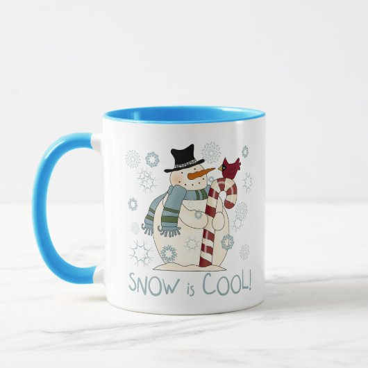 Sneeuw is Cool Holiday Tshirts en Gifts Mok (Links)