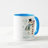 Sneeuw is Cool Holiday Tshirts en Gifts Mok (Voorkant rechts)