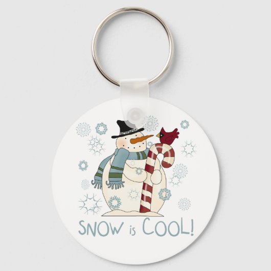 Sneeuw is Cool Holiday Tshirts en Gifts Sleutelhanger (Voorkant)