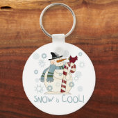 Sneeuw is Cool Holiday Tshirts en Gifts Sleutelhanger (Voorkant)