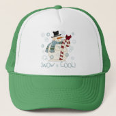 Sneeuw is Cool Holiday Tshirts en Gifts Trucker Pet (Voorkant)