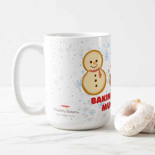 Sneeuw is erg leuk koffiemok (Met donut)