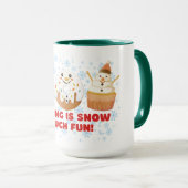 Sneeuw is erg leuk mok (Voorkant rechts)