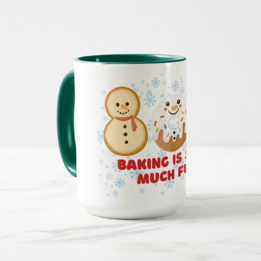 Sneeuw is erg leuk mok (Voorkant links)