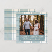 Sneeuw is glinsterende familie kerst Kaart (Voorkant / Achterkant)