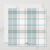 Sneeuw is glinsterende familie kerst Kaart (Achterkant)