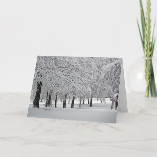 sneeuw kaart (Voorkant)