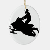 sneeuw keramisch ornament (Rechts)