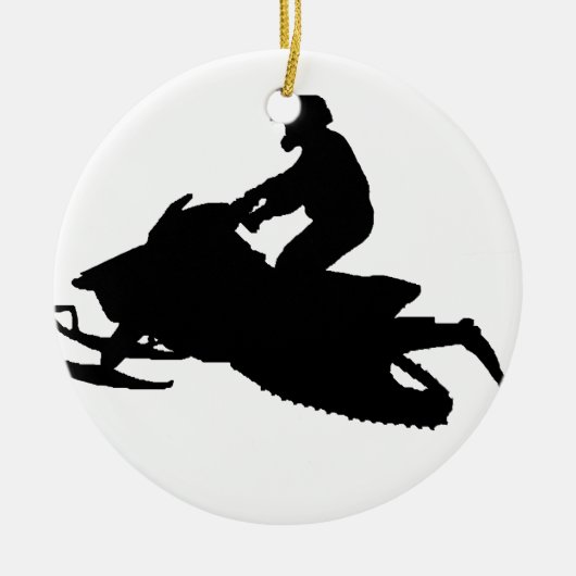 sneeuw keramisch ornament (Voorkant)