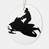 sneeuw keramisch ornament (Links)