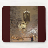 sneeuw_kerk_stel_tv muismat (Voorkant)