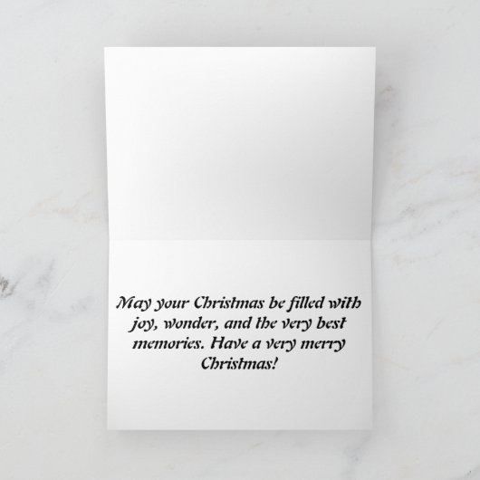 Sneeuw Kerst Kaart (Binnen)