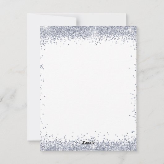 Sneeuw Kerst Kaart (Achterkant)