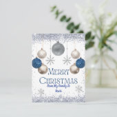 Sneeuw Kerst Kaart (Staand voorkant)