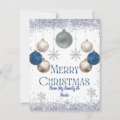 Sneeuw Kerst Kaart (Voorkant)