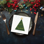 Sneeuw Kerst Plaids Boom Personaliseer Servet