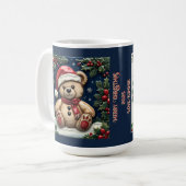 Sneeuw Kerstbeer Koffiemok (Voorkant links)