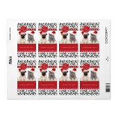 Sneeuw - kerstBriefpapier en cadeautjes Etiket (Full Sheet)