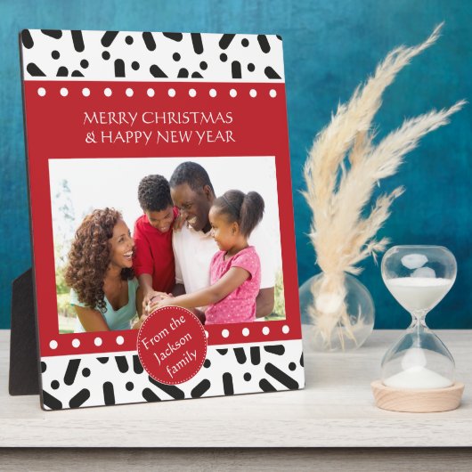 Sneeuw - kerstBriefpapier en cadeautjes Fotoplaat (Zijkant)