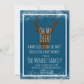 Sneeuw Kerstherten Geslacht Neutrale Baby Shower Kaart (Voorkant)