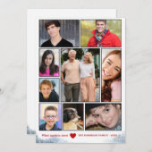 Sneeuw Kerstkaart Vakantiefoto (Voorkant / Achterkant)