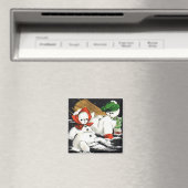 Sneeuw Kinder  magneet (Insitu (Vaatwasser))