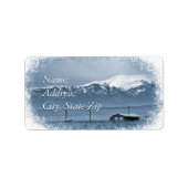 Sneeuw komt binnen (kerst) etiket (Voorkant)