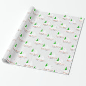 Sneeuw Konijn Kerst Inpakpapier (Uitgerold)