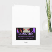 Sneeuw Koningin Wenskaart Kaart (Achterkant)