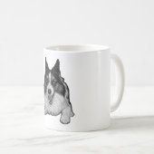 Sneeuw-Kus Corgi Hallo Koffiemok (Voorkant rechts)