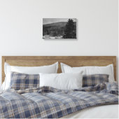 Sneeuw Landschap in Zwart-wit Canvas Afdruk (Insitu (Slaapkamer))