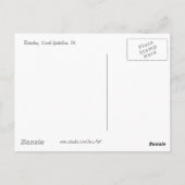 Sneeuw langs de rivier briefkaart (Achterkant)