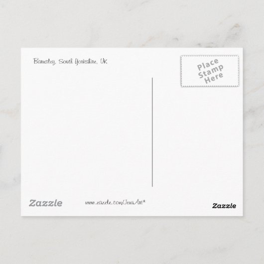 Sneeuw langs de rivier briefkaart (Achterkant)