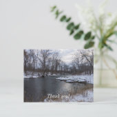 Sneeuw langs James River Briefkaart (Staand voorkant)
