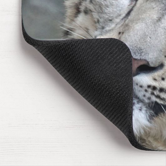 Sneeuw Leopard Closeup Face Muismat (Hoek)