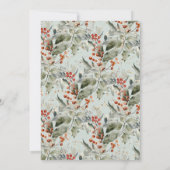 Sneeuw Leopard Cub | Schattige Arctisch Winter Bab Kaart (Achterkant)