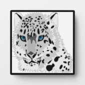 SNEEUW LEOPARD DIER FOTOPLAAT (Voorkant)