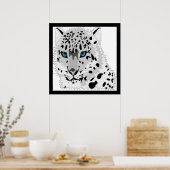 SNEEUW LEOPARD DIER POSTER (Keuken)