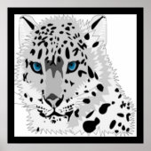 SNEEUW LEOPARD DIER POSTER (Voorkant)