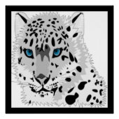 SNEEUW LEOPARD DIER POSTER (Voorkant)