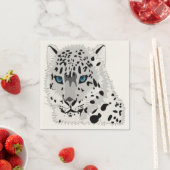 SNEEUW LEOPARD DIER SERVETTEN (Insitu)