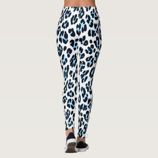 Sneeuw Leopard Elegance Leggings (Achterkant)