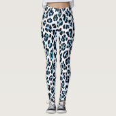 Sneeuw Leopard Elegance Leggings (Voorkant)
