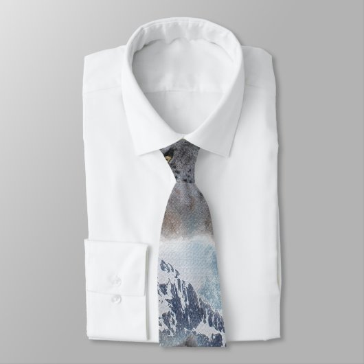 SNEEUW LEOPARD Endangered Species of Big Cat Stropdas (Gebonden)