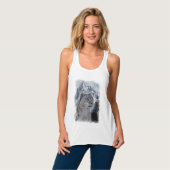 SNEEUW LEOPARD Endangered Species of Big Cat Tanktop (Volledige Voorkant)
